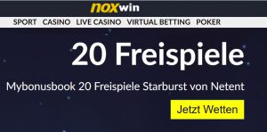 noxwin 20 freispiele ohne einzahlung