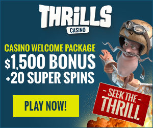 thrills casino welcome bonus