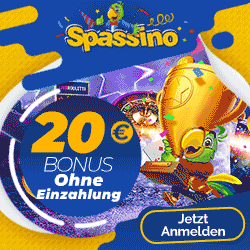 Spassino Casino 20€ Bonus ohne Einzahlung